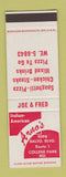 Matchbook Cover - Arno's Italian Pizza College Park MD SAMPLE