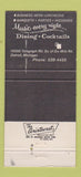 Matchbook Cover - 24K Club Detroit MI 30 Strike