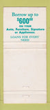 Matchbook Cover - Atlantic Credit Company 30 Strike