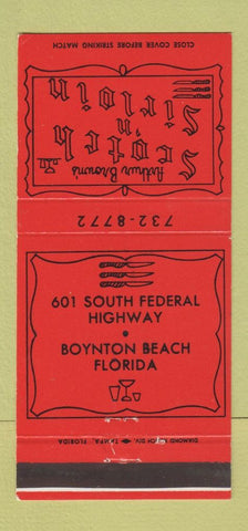 Matchbook Cover - Arthur Brown's Scotch n Sirloin Boynton Beach FL 30 Strike