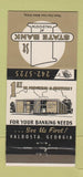 Matchbook Cover - 1st State Bank Valdosta GA 30 Strike