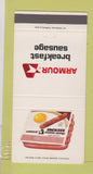Matchbook Cover - Armour Breakfast Sausages 30 Strike