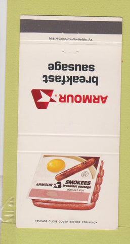 Matchbook Cover - Armour Breakfast Sausages 30 Strike