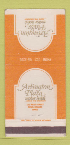 Matchbook Cover - Arlington Plaza Motor Hotel Reno NV 30 Strike