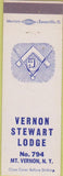 Matchbook Cover - Fraternal Organization? - Mount Vernon NY