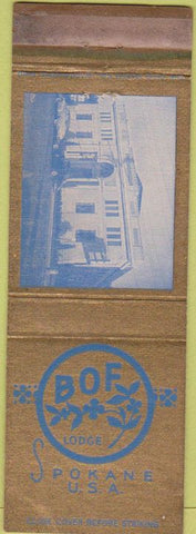 Matchbook Cover - Odd Fellows? Spokane WA
