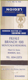 Matchbook Cover - Royal Canadian Legion - Rawdon QC