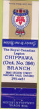 Matchbook Cover - Royal Canadian Legion - Niagara Falls ON