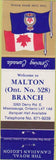 Matchbook Cover - Royal Canadian Legion - Mississauga ON