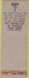 Matchbook Cover - Billy's Inn NO TOWN