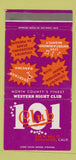 Matchbook Cover - 101 Club Oceanside CA Country Western 30 Strike