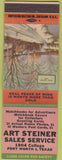Matchbook Cover - Art Steiner Sales Fort Worth TX snowy road
