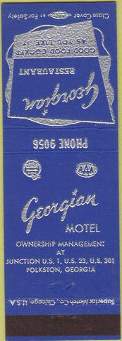 Matchbook Cover - Georgian Motel Folkston GA