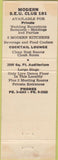 Matchbook Cover - Slovak Hall Club Muskegon Heights MI