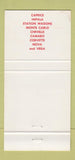 Matchbook Cover - 1971 Chevrolet HC Boyer Sunbury PA 30 Strike