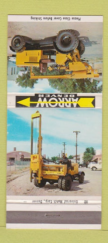 Matchbook Cover - Arrow Denver Manufacturing Colorado 30 Strike