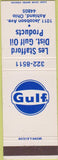 Matchbook Cover - Les Stafford Gulf oil gas Ashland OH