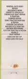 Matchbook Cover - Geiger Auto Body Neenah WI
