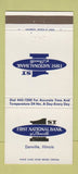 Matchbook Cover - 1st National Bank Danville IL 30 Strike