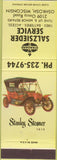 Matchbook Cover - Standard oil gas Salzsider Oshkosh WI