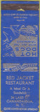 Matchbook Cover - Red Jacked Restaurant Canandaigua NY WEAR