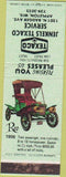 Matchbook Cover - Jenkels Texaco oil gas Appleton WI