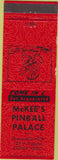 Matchbook Cover - McKee's Pinball Palace Sidney OH