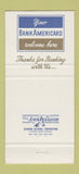 Matchbook Cover - 1st National Bank Greeley Colorado 30 Strike