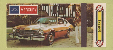 Matchbook Cover - 1975 Mercury Comet Ford St Constant QC 30 Strike