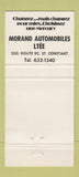 Matchbook Cover - 1975 Mercury Comet Ford St Constant QC 30 Strike