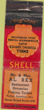 Matchbook Cover - Al. Rex Restaurant Valley Junction OR WORN