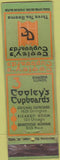 Matchbook Cover - Cooley's Cupboards Evanston IL 1920's?
