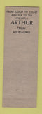 Matchbook Cover - Art Jahn's Tavern Milwaukee WI