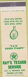 Matchbook Cover - Ray's Texaco oil gas Colorado Springs local manumark