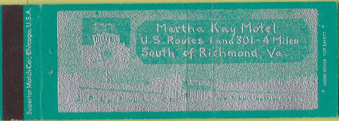 Matchbook Cover - Martha Kay Motel Richmond VA