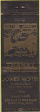 Matchbook Cover - Jones Motel Royal Oak MI