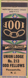 Matchbook Cover - Odd Fellows Lodge Pleasantville NJ