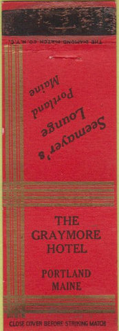 Matchbook Cover - Graymore Hotel Portland ME