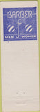 Matchbook Cover - Mirack Barber Shop Shamokin PA