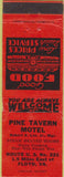 Matchbook Cover - Pine Tavern Motel Floyd VA orange WEAR