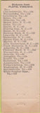 Matchbook Cover - Pine Tavern Motel Floyd VA orange WEAR
