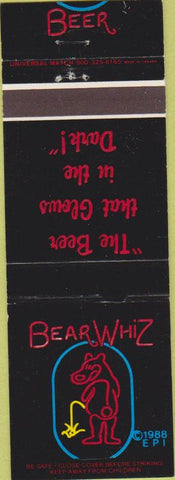 Matchbook Cover - Bear Wiz Beer
