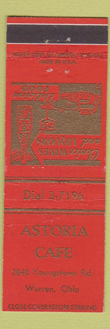 Matchbook Cover - Astoria Cafe Warren OH
