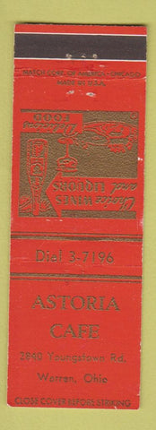 Matchbook Cover - Astoria Cafe Warren OH