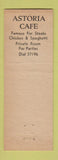 Matchbook Cover - Astoria Cafe Warren OH