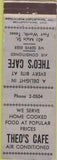 Matchbook Cover - Theo's Cafe Fort Worth TX WEAR Merchants