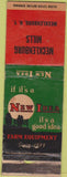 Matchbook Cover - New Idea Tractors Mecklenburg NY WORN