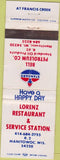 Matchbook Cover - Standard Oil Gas Manitowoc WI wear