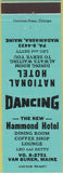Matchbook Cover - Hammond Hotel Van Buren ME Madawaska