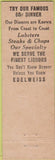Matchbook Cover - Edelweiss Cafe Denver CO